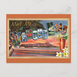 Meet Me at Diamond Head Postcard
