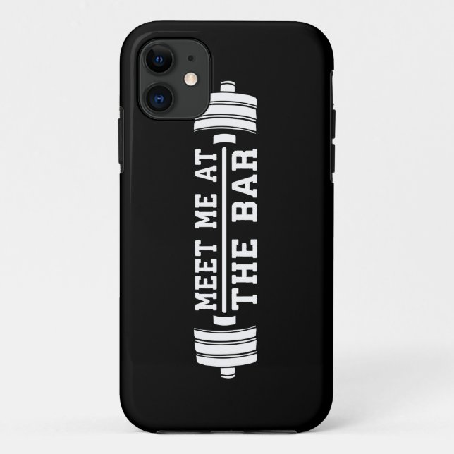 Meet Me At The Bar - Barbell - Workout Case-Mate iPhone Case (Back)
