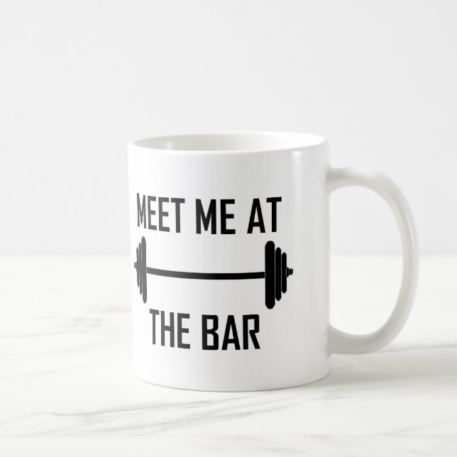 Meet me at the bar funny quote coffee mug (Right)