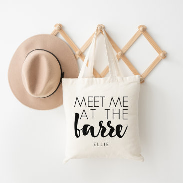 Meet Me at the Barre | Personalized Ballet Tote Bag