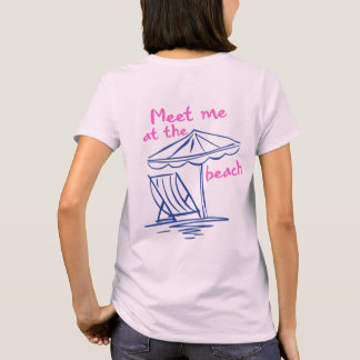 Meet Me at the Beach–Coastal Summer Vibes Graphic T-Shirt