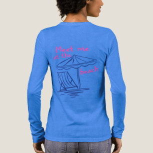 Meet Me at the Beach–Coastal Summer Vibes Graphic Tri-Blend Shirt