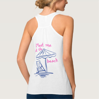 Meet Me At The Beach Coastal Vibes Tank Top