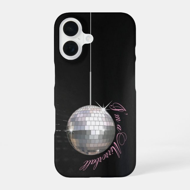 Meet me at the disco ball iPhone case (Back)