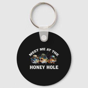 Meet-me At The Honey-hole Fishing Keychain