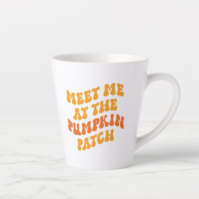 Meet Me At The Pumpkin Patch Latte Mug (Right)