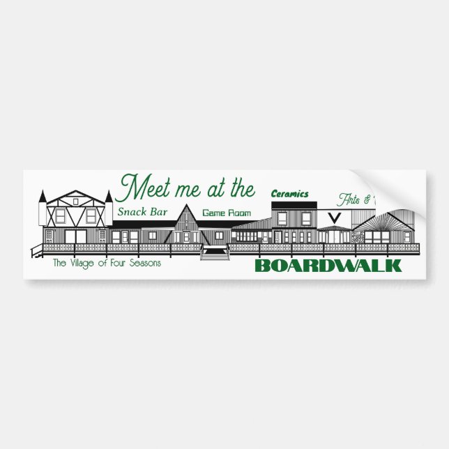 Meet Me at the VOFS Boardwalk Bumper sticker (Front)