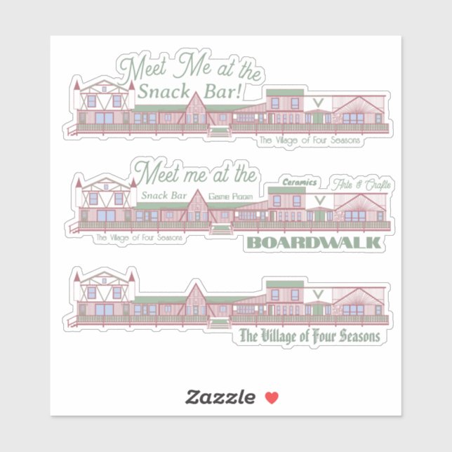 Meet Me at the VOFS Boardwalk Sticker  (Sheet)