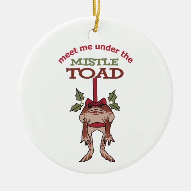 Meet Me Ceramic Ornament (Front)