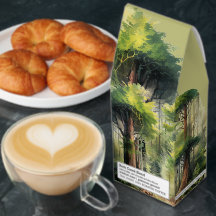 Meet Me For A Coffee Green Brown Forest Trees