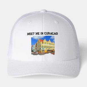 Meet me in Curaçao foam truckers Hat