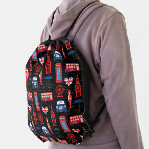 Meet Me in London Drawstring Bag