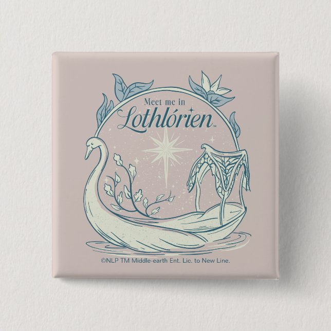 Meet me in LOTHLORIEN™ - Swan Boat Button (Front)