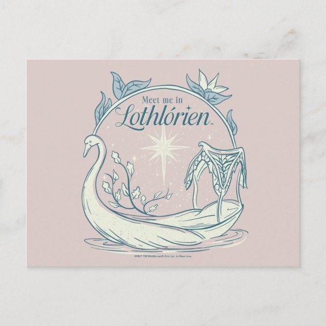 Meet me in LOTHLORIEN™ - Swan Boat Postcard (Front)