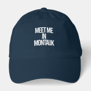 Meet Me In Montauk Beach Vacation Long Island NY Hat