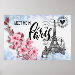 Meet Me in Paris 36&quot;x24&quot; Poster