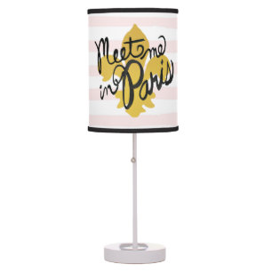 Meet Me in Paris Black and Gold Table Lamp