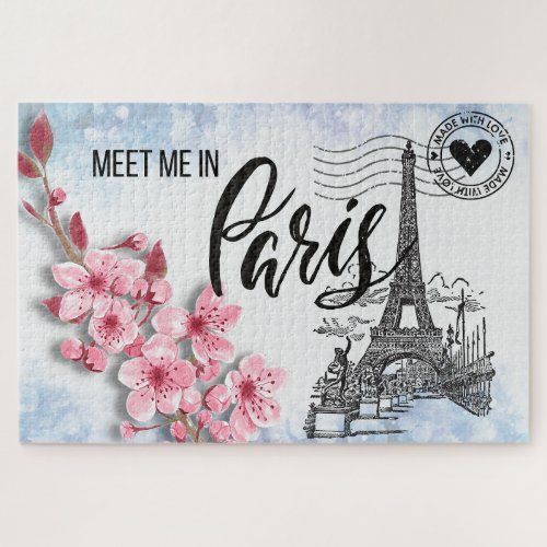 Meet Me in Paris Large Jigsaw Puzzle