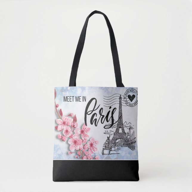 Meet Me in Paris Tote Bag (Front)