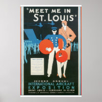 Meet Me in St. Louis Vintage Travel Poster Artwork