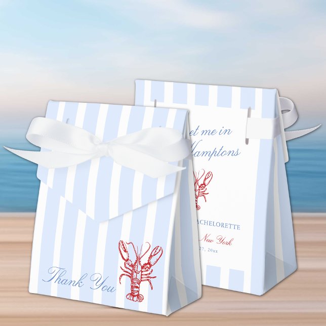 Meet Me in The Hamptons Bachelorette Favor Boxes (Creator Uploaded)