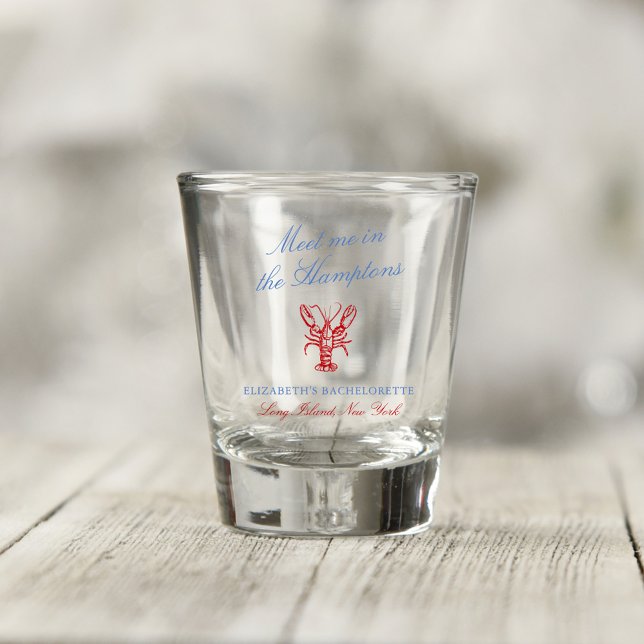 Meet Me in The Hamptons Bachelorette Shot Glass (Creator Uploaded)