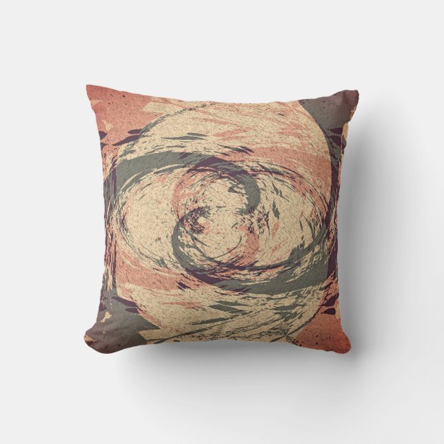 Meet Me In The Middle - Fractal Throw Pillow (Front)