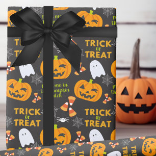 Meet Me In The Pumpkin Patch Fun Halloween Wrapping Paper