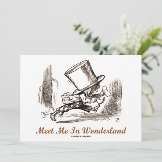 Meet Me In Wonderland (Mad Hatter Running) (Standing Front)