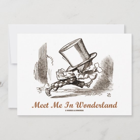 Meet Me In Wonderland (Mad Hatter Running)
