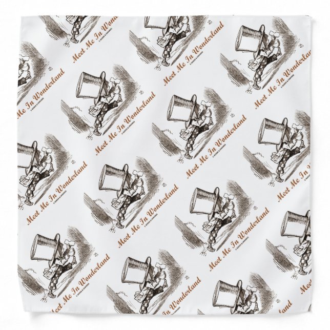 Meet Me In Wonderland Mad Hatter Running Bandana (Front)