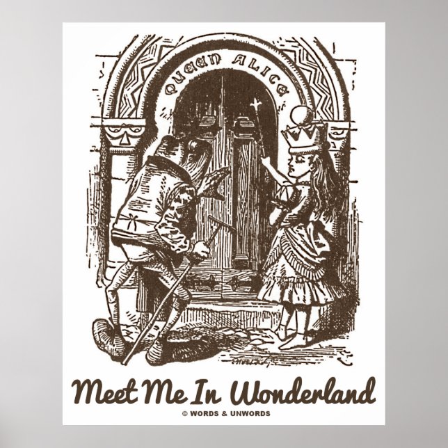 Meet Me In Wonderland Queen Alice Frog Doorway Poster (Front)
