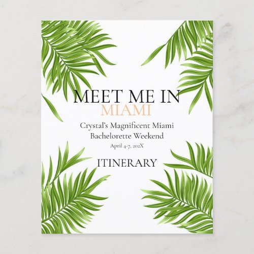 Meet Me Miami Bachelorette Party Vacay Itinerary