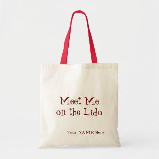 Meet Me on the Lido Personalized Tote Bag