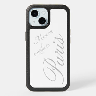 Meet me tonight in Paris - white - romantic iPhone 15 Case
