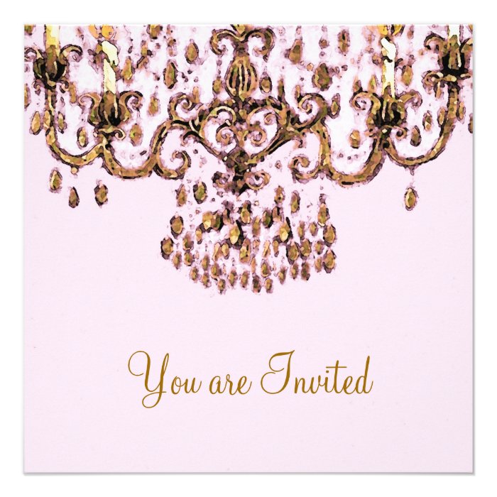 Meet Me Under the Chandelier ~ Invitations