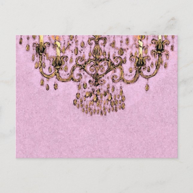 Meet Me Under the Chandelier ~ Postcard (Front)