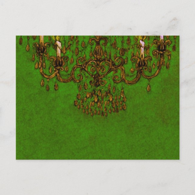 Meet Me Under the Chandelier ~ Postcard (Front)