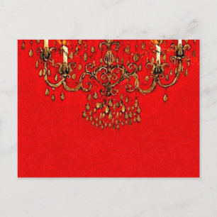 Meet Me Under the Chandelier ~ Postcard