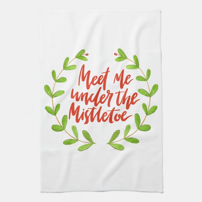 Meet me under the mistletoe - Christmas Wreath