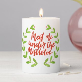 Meet me under the mistletoe - Christmas Wreath