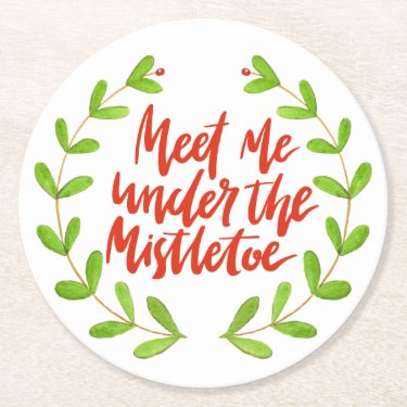 Meet me under the mistletoe - Christmas Wreath