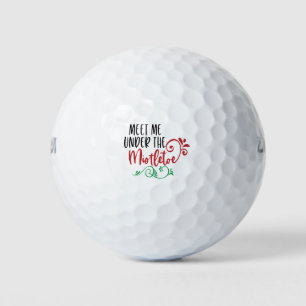 meet me under the mistletoe golf balls