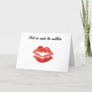 MEET ME UNDER THE MISTLETOE HOLIDAY CARD