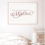 Meet Me Under the Mistletoe Holiday Poster<br><div class="desc">We are always adding new designs daily!</div>