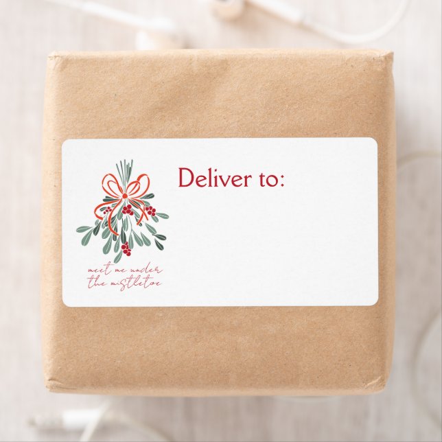 Meet Me Under the Mistletoe Label (Insitu)