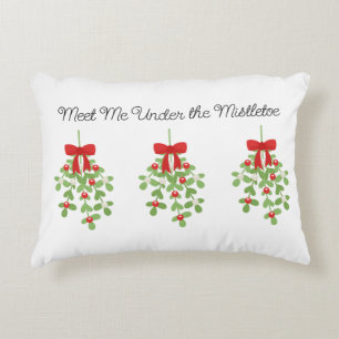 Meet Me Under the Mistletoe Reversible Christmas Accent Pillow