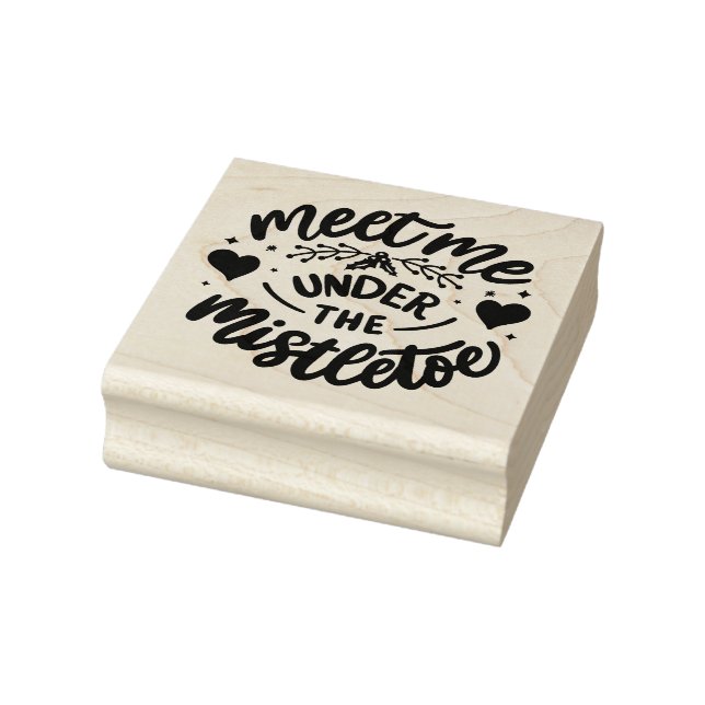 Meet Me Under the Mistletoe Rubber Stamp (Stamp)