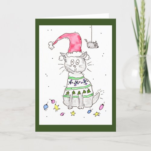 Meet Me Under the Mouseltoe Christmas Card