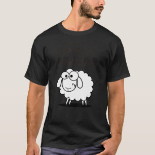 Meet My Spirit Animal Squinty Sheep Black Fun T-Shirt